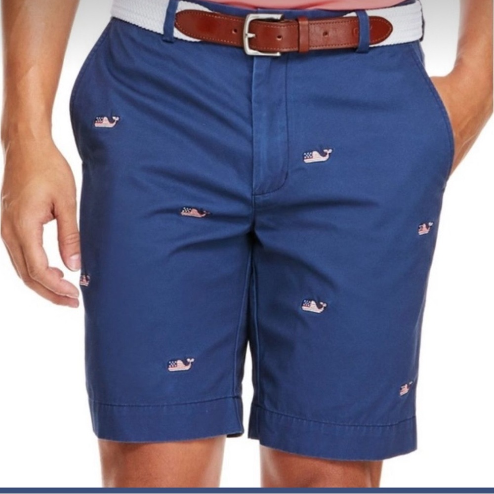 Vineyard Vines Men’s Breaker American Flag Logo Shorts 32 Waist
